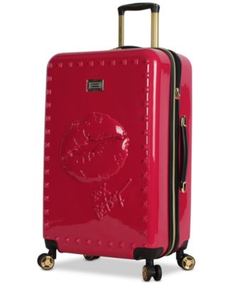 betsey johnson hard shell luggage