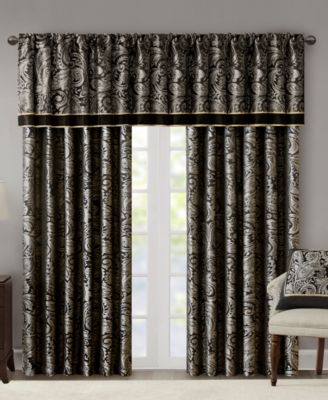 Aubrey Paisley Faux-Silk Window Treatments