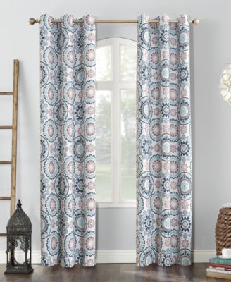 Sun Zero - Nepal 40" x 63" Global Print Blackout Curtain Panel