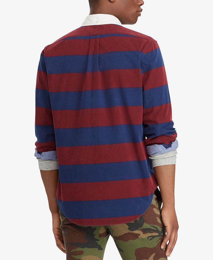 Polo Ralph Lauren Men's ClassicFit Striped Oxford Shirt Macy's