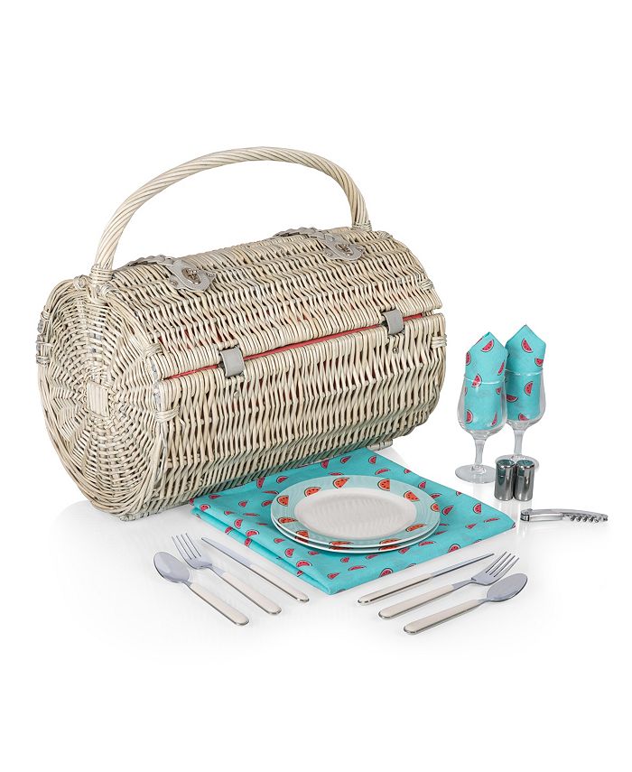 Picnic Time Watermelon Barrel Picnic Basket & Reviews Outdoor Dining & Entertaining Dining
