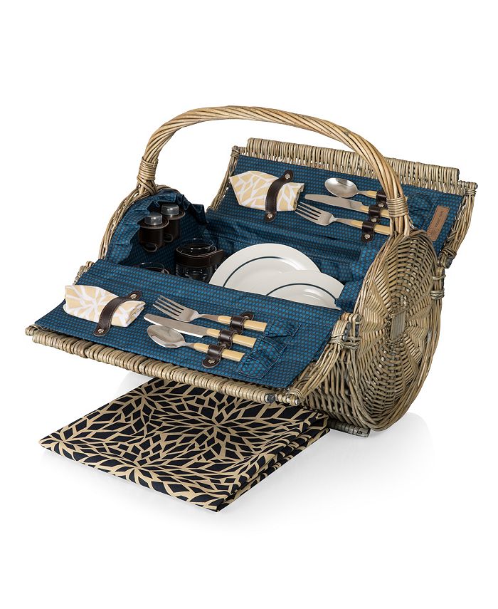 Picnic Time Dahlia Barrel Picnic Basket Macy's