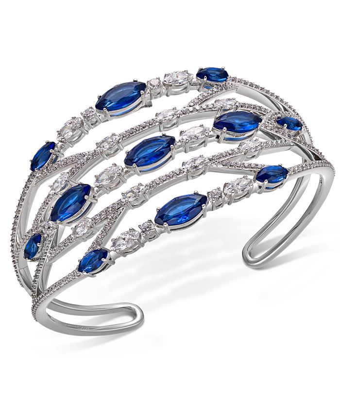 Eliot Danori Danori Crystal & Stone Openwork Cuff Bracelet, Created for ...