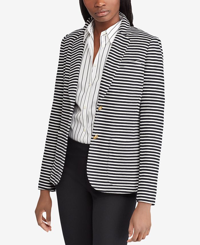 Lauren Ralph Lauren Striped Blazer - Macy's