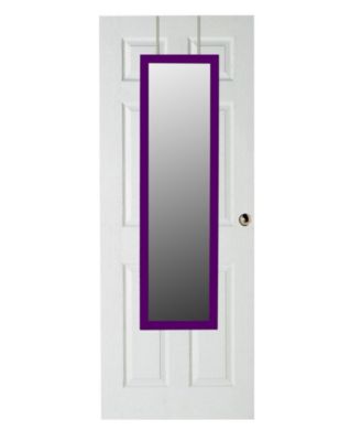 Home Basics - Over The Door Mirror, Purple