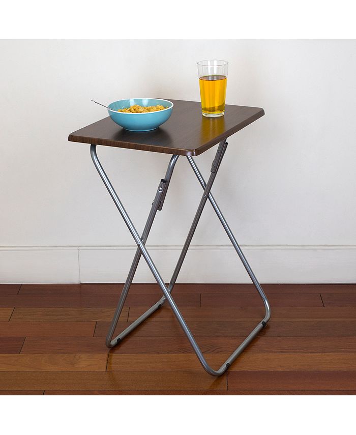 Home Basics Tv Folding Table, Cherry Macy's