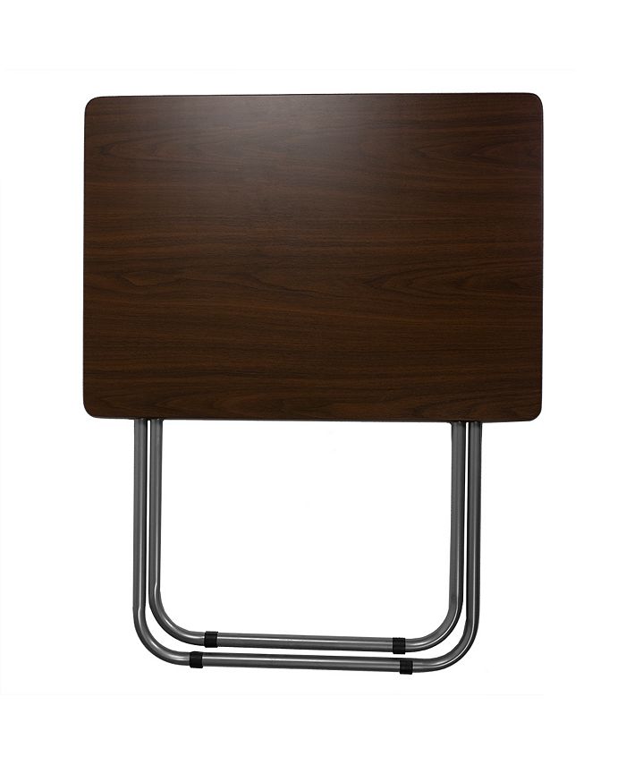 Home Basics Tv Jumbo Folding Table, Cherry Macy's