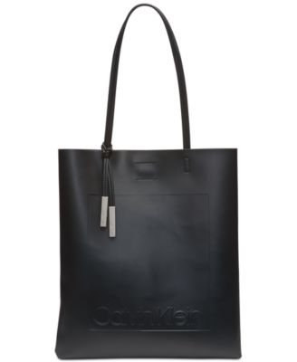 calvin klein nora logo tote