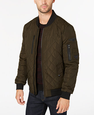 Calvin Klein Men's Quilted Patch Bomber Jacket - Macy's