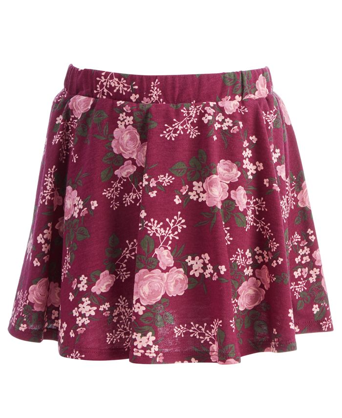Epic Threads Little Girls Floral-Print Scooter Skirt, Created for Macy ...