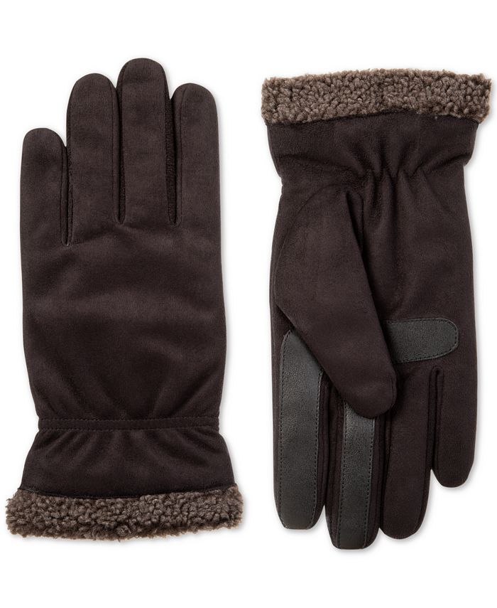 Isotoner Signature Men's FauxSuede Gloves Macy's