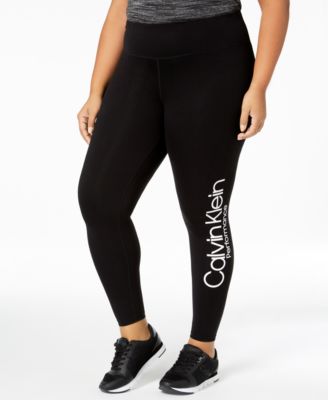 calvin klein performance plus size leggings