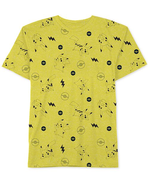 Pokemon Pokemon Big Boys Pikachu Print T Shirt Reviews Shirts