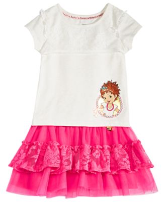 Delightful Ruffle-Trimmed Top and Skirt Ensemble Delightful Ruffle-Trimmed Top and Skirt Ensemble