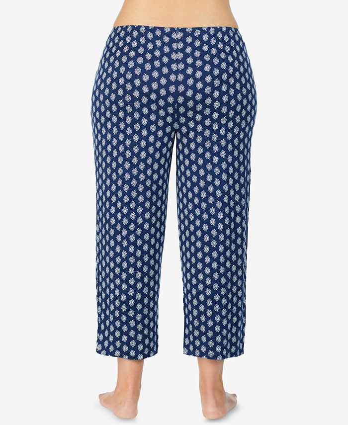 Ellen Tracy Plus Size Printed Pajama Pants - Macy's