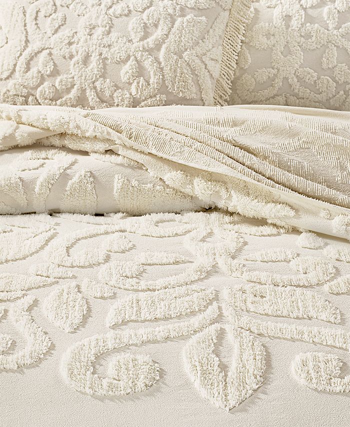 Martha Stewart Collection CLOSEOUT! Chenille Medallion Queen Bedspread