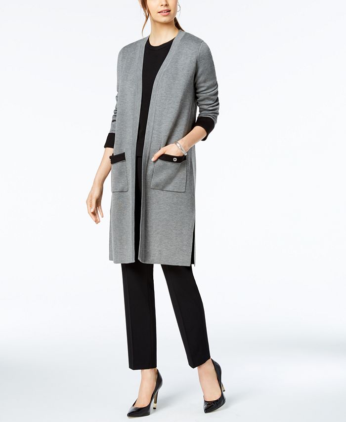 Nine west long sweater jacket shop
