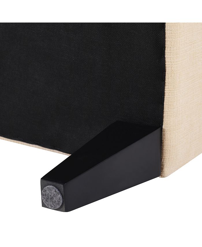 Jennifer Taylor Home Jacqueline Tufted Roll Arm Storage Bench in Sky