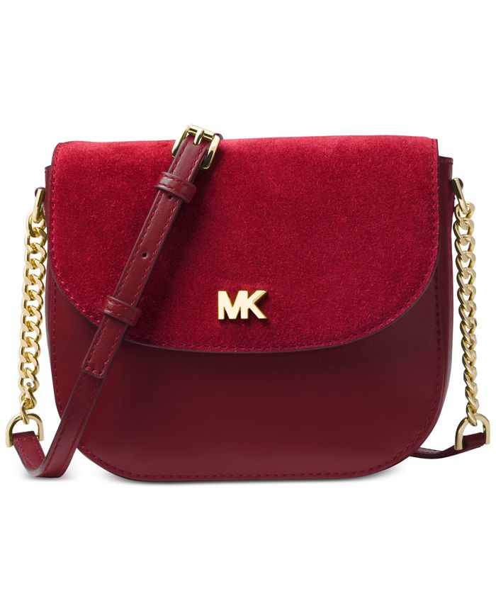 Michael Kors Oxblood Leather Half-Dome Crossbody Bag | Best Price and  Reviews | Zulily