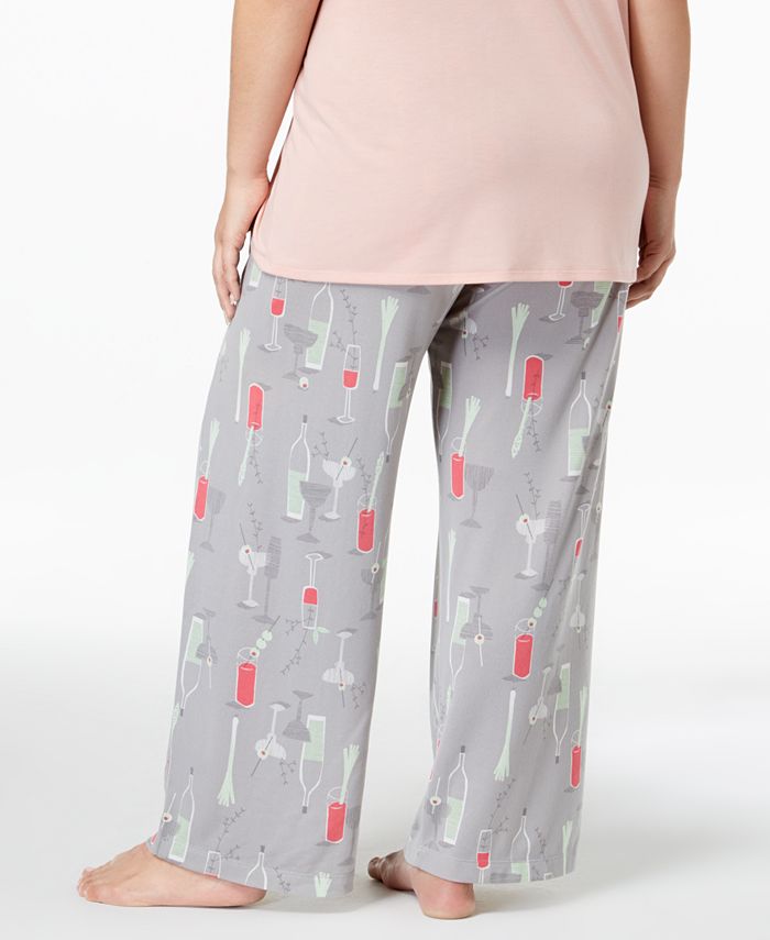 Hue Plus Size Printed Pajama Pants Macy's
