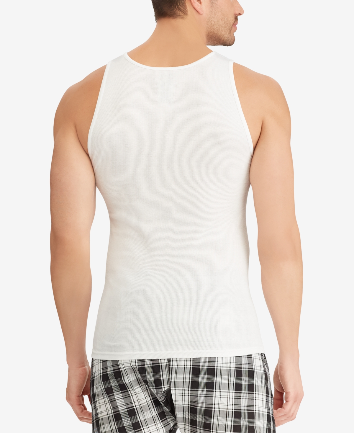 Shop Polo Ralph Lauren Men's Cotton Undershirt Tank Top 5-pack In White Pack