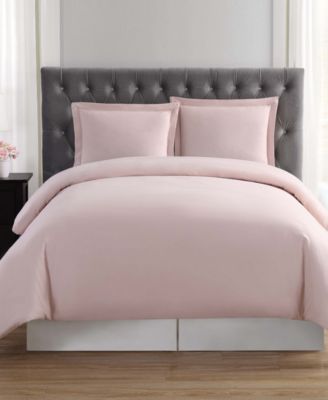 Photo 1 of Truly Soft Everyday Reversible Full / Queen Duvet Set in Blush Microfiber. Includes: 1 duvet 90x90 inches and 2 standard shams 20x26 inches