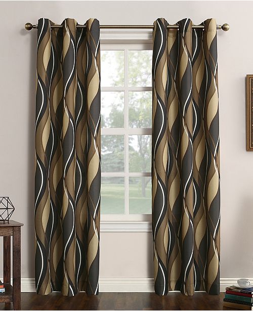 Lichtenberg Intersect 48 X 63 Geometric Print Curtain Panel