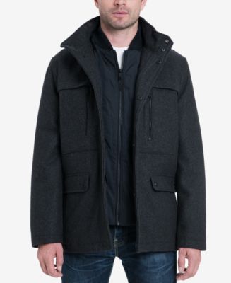 Michael Kors Men's Big & Tall Genoa Military Coat, Created for Macy's ...