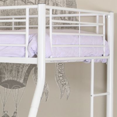 Walker Edison Premium Metal Twin Over Full Bunk Bed - White - Macy's