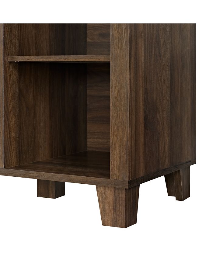 Walker Edison Columbus TV Stand with Middle Doors Grey Wash Macy's