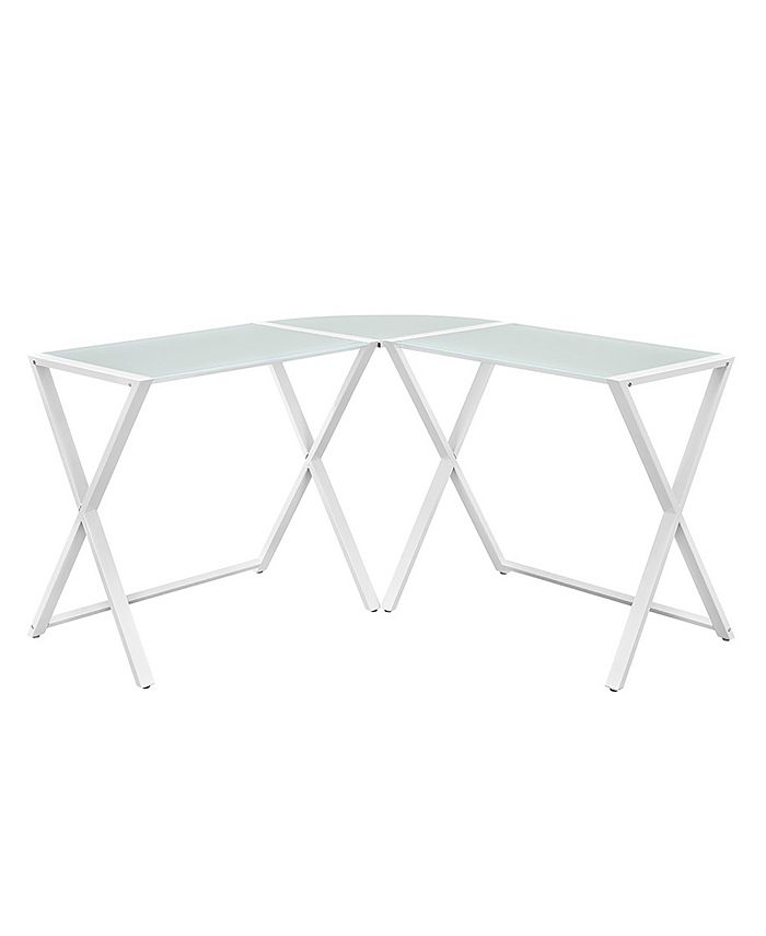 Walker edison top white computer desk