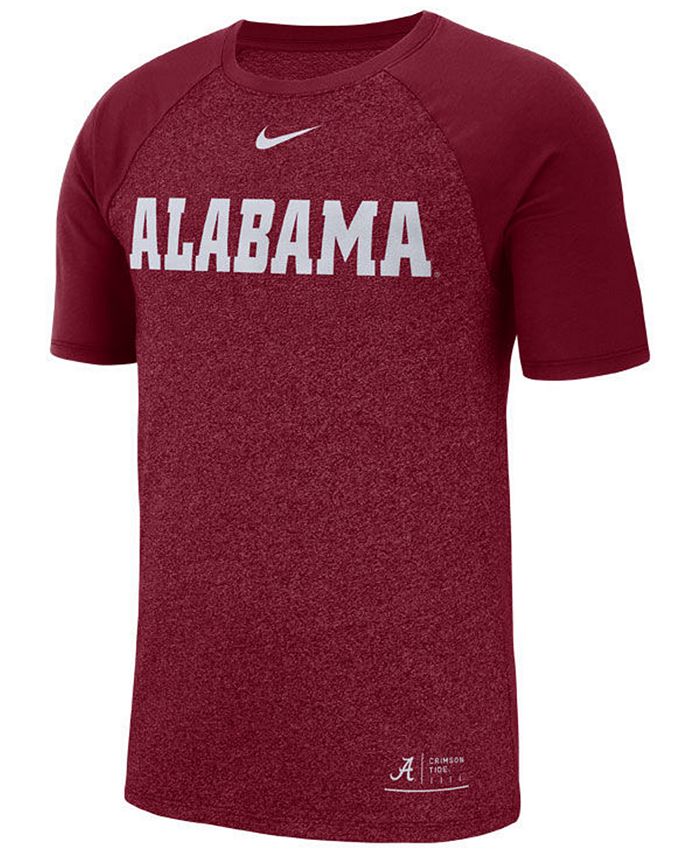 Nike Men's Alabama Crimson Tide Marled Raglan T-Shirt - Macy's