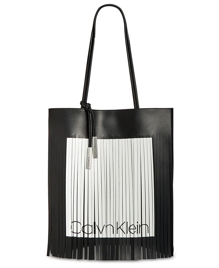 Doodt Productiecentrum Larry Belmont Calvin Klein Nora Logo Fringe Tote & Reviews - Handbags & Accessories -  Macy's