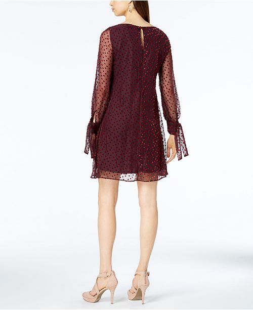 Taylor VelvetDot Shift Dress & Reviews Dresses Women Macy's
