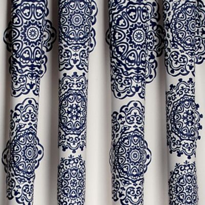 Medallion Stripe 52" x 84" Curtain Set