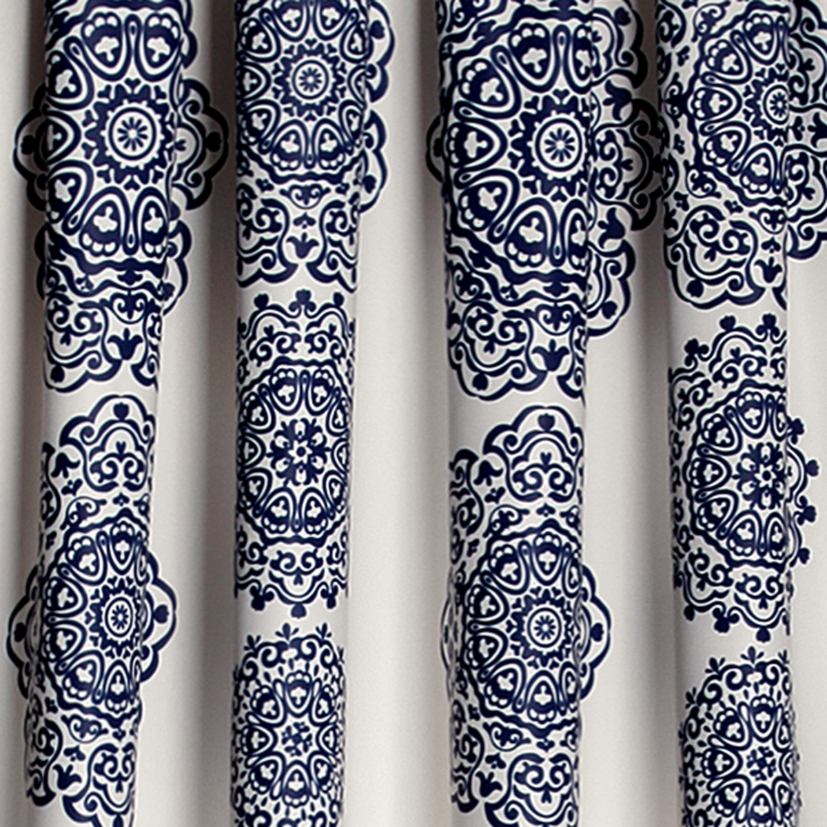 Medallion Stripe 52" x 84" Curtain Set