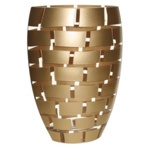 Shop Badash Crystal Gold Wall 12 Inch Vase