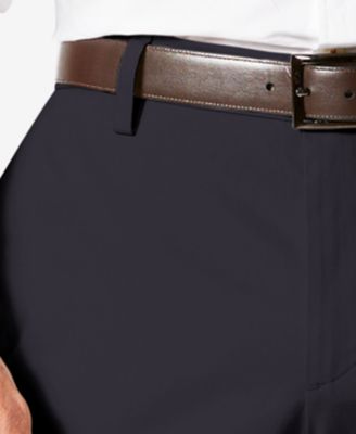 Men's Signature Lux Cotton Straight Fit Creased Stretch Khaki Pants