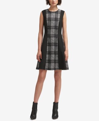 dkny plaid dress