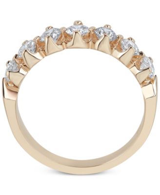 Certified Diamond Scalloped Ring (1 ct. t.w.) in 14k White Gold