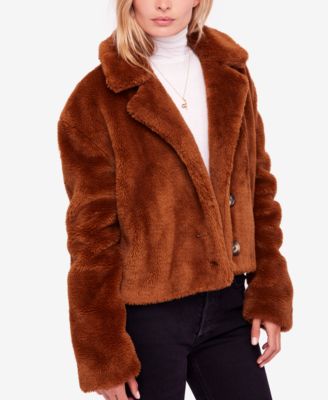 Free People - Mena Faux-Fur Coat