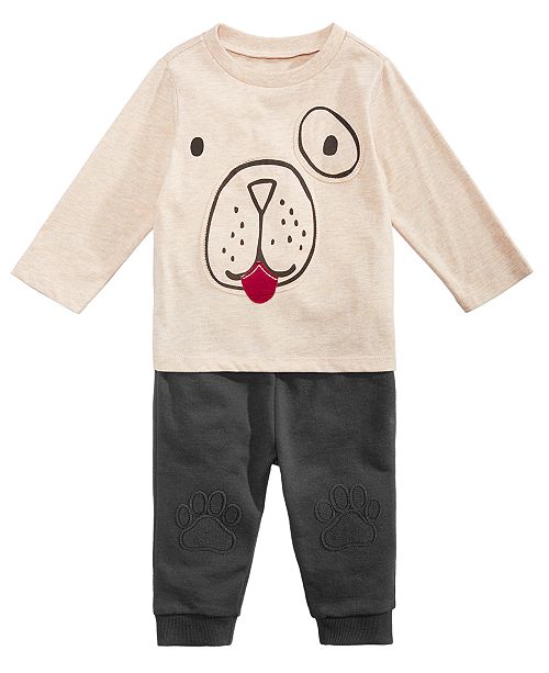 First Impressions Baby Boys Dog Print T Shirts Paw Patch Jogger