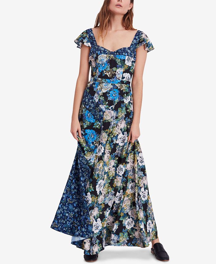 Free People Floral-Print Maxi Dress - Macy's