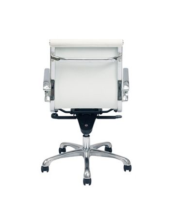 Moe's Home Collection - OMEGA OFFICE CHAIR LOW BACK WHITE-SET OF TWO
