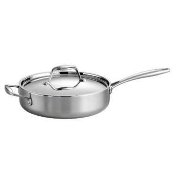 Tramontina Gourmet Tri-Ply Clad 3 Quart Covered Deep Sauté Pan - Macy's