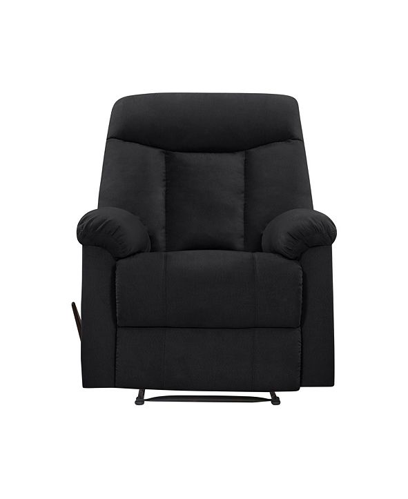 ProLounger Lamarc Wall Hugger Black Microfiber Recliner & Reviews - Recliners - Furniture - Macy's