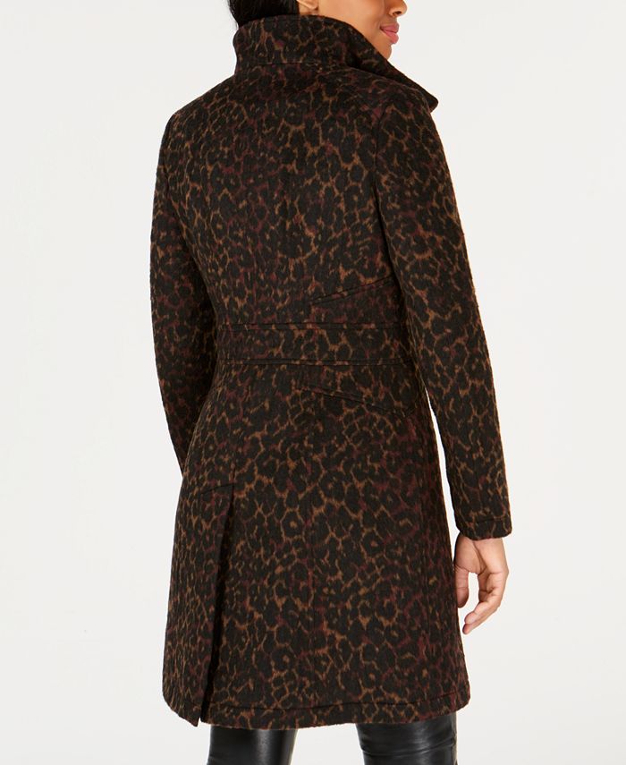 Via spiga discount leopard print coat