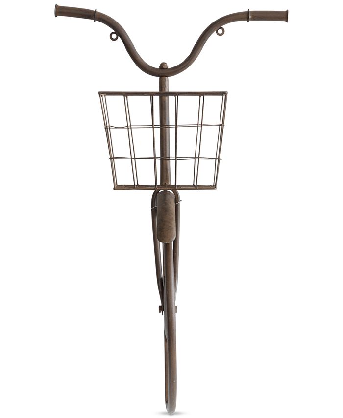 3R Studio Iron Bike Shaped Wall Décor with Basket Macy's