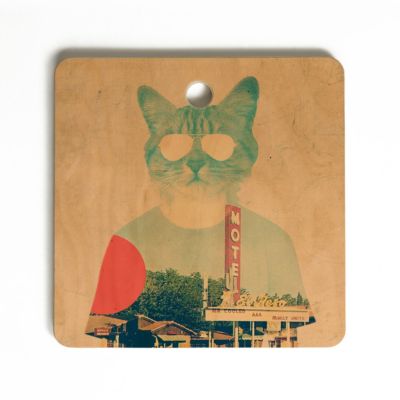 Deny Designs - Ali Gulec Cool Cat Cutting Board