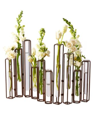 Two's Company Lavoisier Hinged Flower Vases - Set of 10 - Macy's